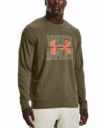 Under Armour Rival Terry Logo Crew Tent/team Orange Tent/Team Orange male S