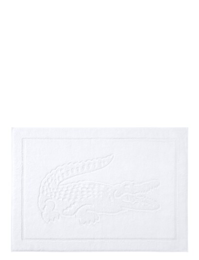 Lacoste Home Llacoste Bath Mat - White - 55X80CM Lacoste Home Llacoste Bath Mat - White - 55X80CM