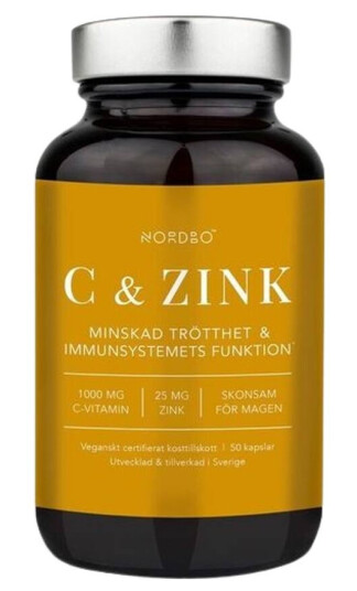 NORDBO C-vitamin & Zink 50pcs