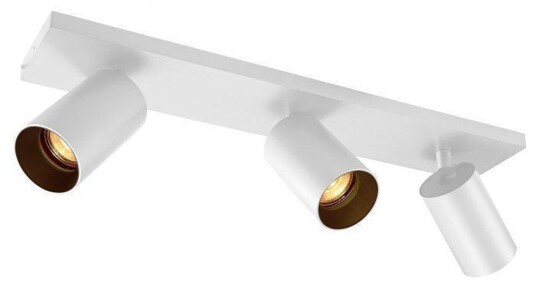 NorDesign OZ K3 taklampe med 3 spotter - hvit/Svart
