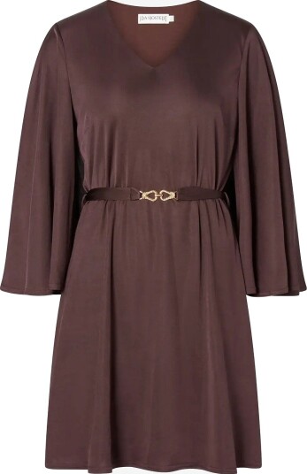 Ida Sjöstedt Kendra Dress - DARK BROWN - 34
