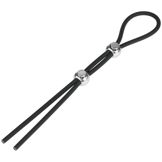 Sinful Stamina Dobbel Lasso Penisring      - Svart