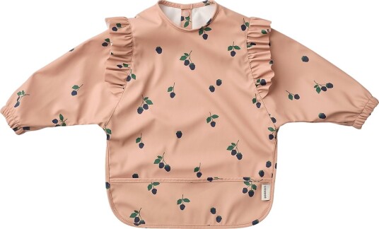 Liewood Merle Ruffle Cape Smekke i Berry/Pale Tuscany med Lange Ermer