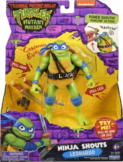 Teenage Mutant Ninja Turtles Actionfigur Mutant Mayhem Leonardo Ninja Shouts 15cm Teenage Mutant Ninja Turtles Actionfigur Mutant Mayhem Leonardo Ninja Shouts 15cm