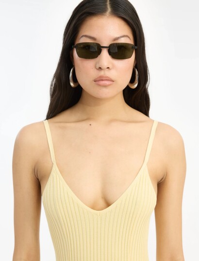 ROTATE Birger Christensen 5. Squared Rimless Frame Black ROTATE Birger Christensen 5. Squared Rimless Frame Black