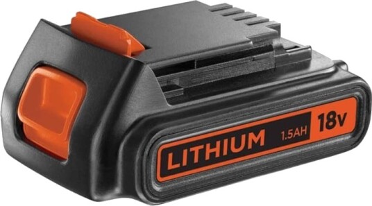 Black+Decker 18V Litiumbatteri 1,5Ah BL1518 Black+Decker 18V Litiumbatteri 1,5Ah BL1518