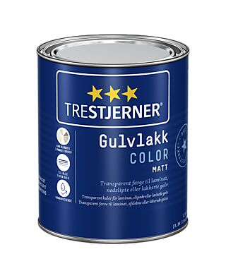 Trestjerner gulvlakk matt transparent color 27 liter