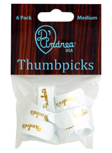 D'Andrea Tommelplekter 371 - Medium Whiteplekter 6-Pakning