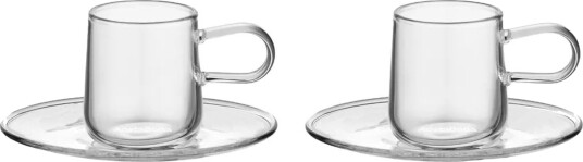 Kosta Boda Viva espresso Kopp Med Tallerken 8 cl 2 pk Kosta Boda Viva espresso Kopp Med Tallerken 8 cl 2 pk