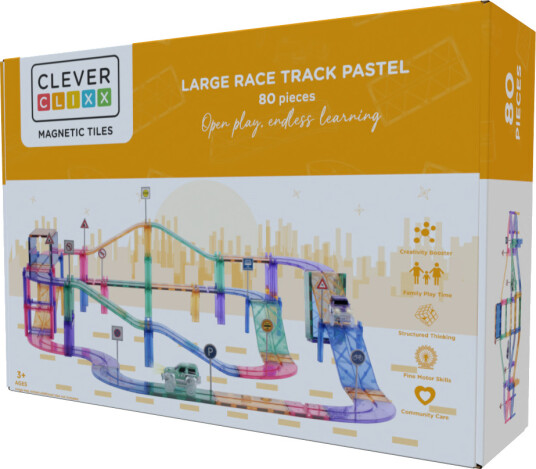 Cleverclixx Pastell racerbane 80 stk Cleverclixx Pastell racerbane 80 stk