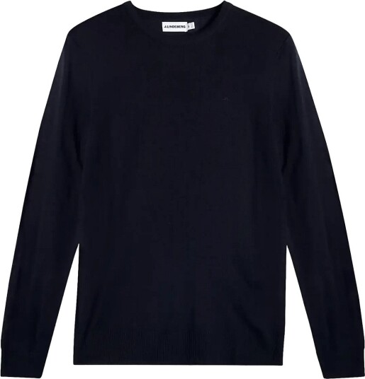 J. Lindeberg M Merino C Neck Sweater   JL NAVY   L