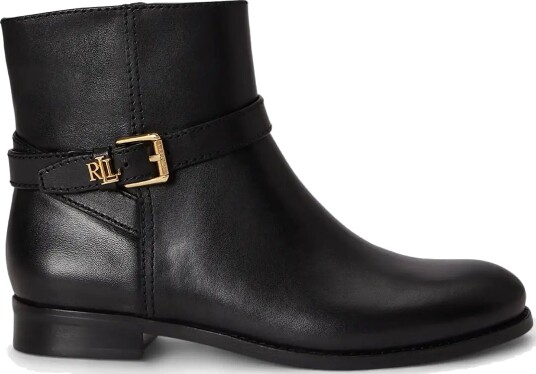 Lauren Ralph Lauren Brooke Ii Calfskin Bootie Black 41
