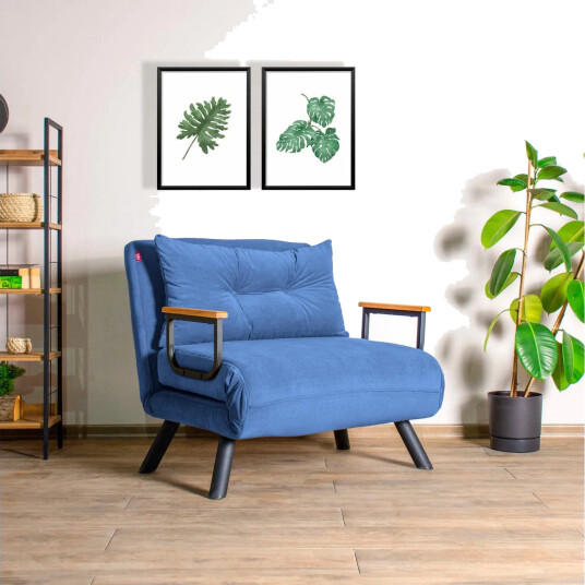 Alfredton Sovelenestol 175x60 cm - Blå
