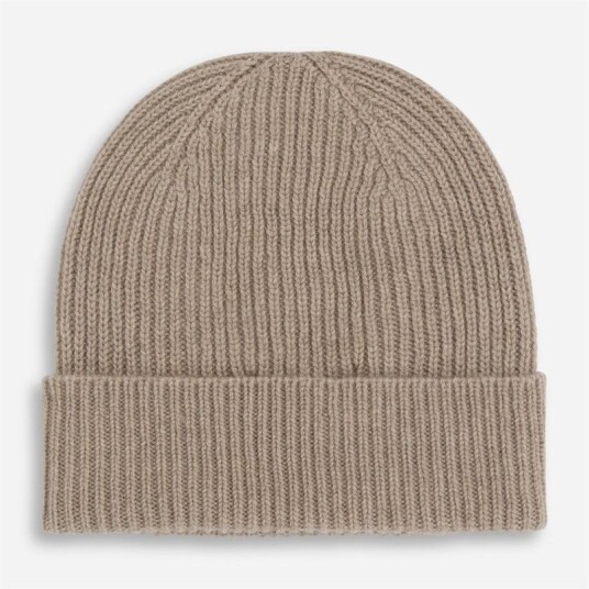 Joshua Ellis Rib Knit Cashmere Beanie Hat Oatmeal Joshua Ellis Rib Knit Cashmere Beanie Hat Oatmeal