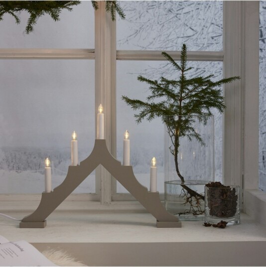 Adventstake Star Trading Alma 5 Lys Beige