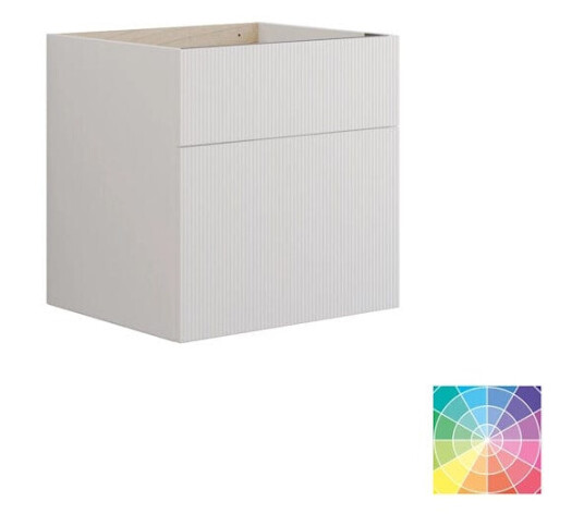 Dansani Calidris Rillet Servantskap 2 Skuff D50cm - Ekstra høy Underskuff NCS Farge / 60cm