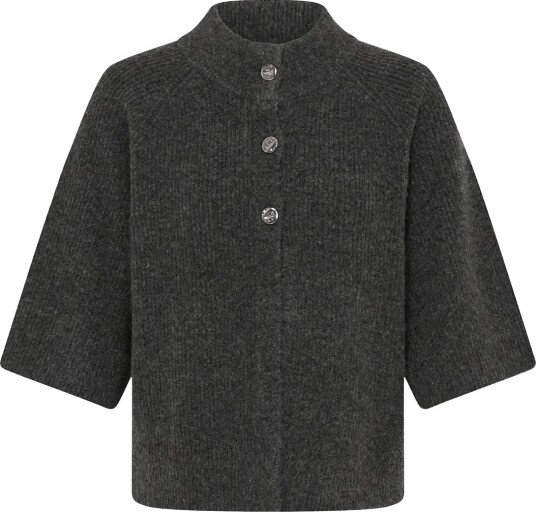 b.young Byotaja Cardigan   DARK GREY MELANGE   XS