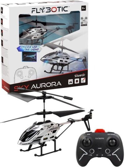 Silverlit Flybotic Sky Aurora Rc Helikopter Med Ljus 21cm