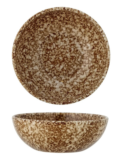 Bloomingville Paula Bowl Brown Stoneware   Brown   Ø 16 CM