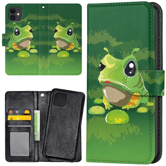 Generic Iphone 12/12 Pro - Lommebok Deksel Frosk