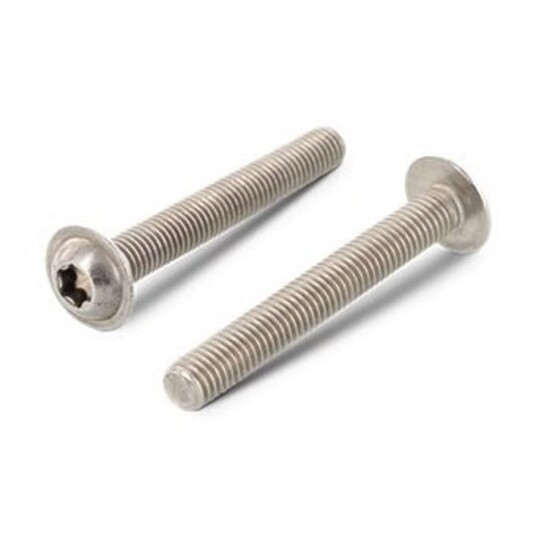 S+P Schäfer + Peters Gmbh ISO 7380-2 skruer Torx halvrundt hode Buttonhead med flens rustfritt A2 M5 M 5 x 12 mm 500 stk.