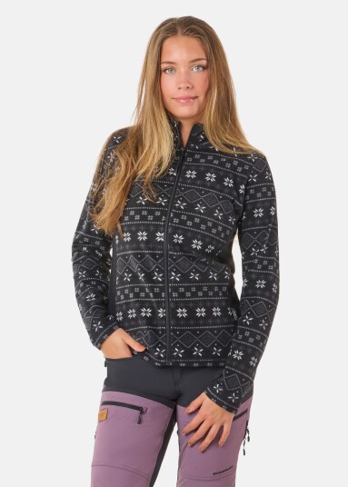 Swedemount Idre Fleece III W BLACK/WHITE 40 Trøyer