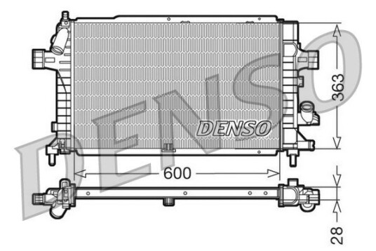 Radiator DENSO DRM20102
