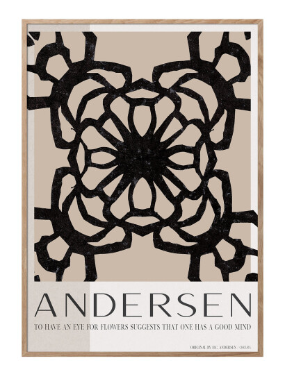 ChiCura H.c. Andersen - Flower Mind - Black - 70X100CM