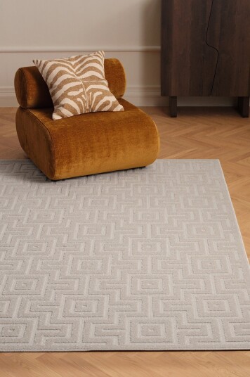 &Home Teppe Daisy Square Hvit &Home Teppe Daisy Square Hvit