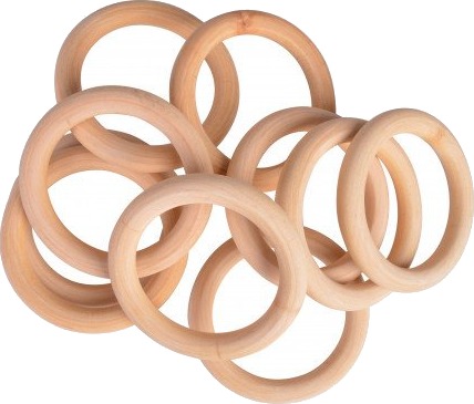 Infinity Hearts Infinity Hearts Treringer Gardinringer Tre Runde 90Mm 10 Stk