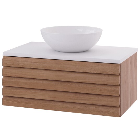 Linn Bad Selma Eikestav Heltre D45cm Servantskap Eik / 80cm Senter