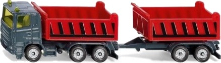 Siku Truck With Dumper Body And Tipping Trailer