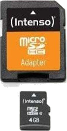 Intenso Micro SD Card w / Adapter - 4GB Intenso Micro SD Card w / Adapter - 4GB