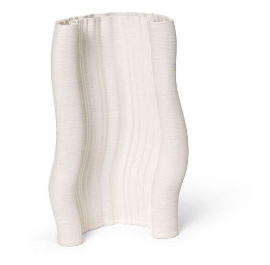 Moire Vase Benhvit Moire Vase Benhvit