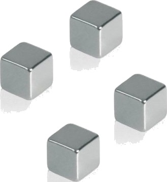 Franken Hmn1010 Whiteboard Magnet Sølv Neodym 10 Mm 10 Mm 10 Mm