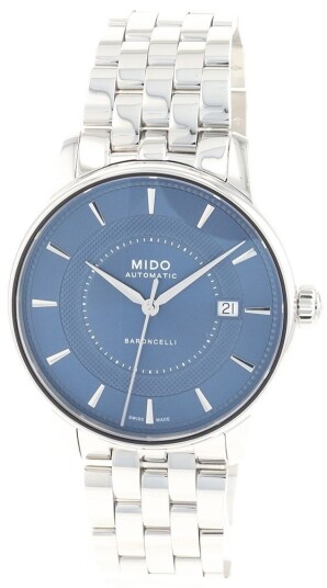 Mido Herreklokke M037.407.11.041.01 Baroncelli Blå/Stål Ø39 mm