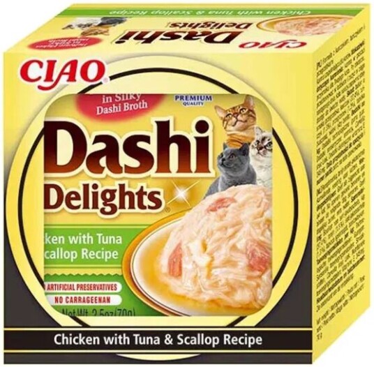 Inaba Dashi Delights Cat Tuna/Scallop