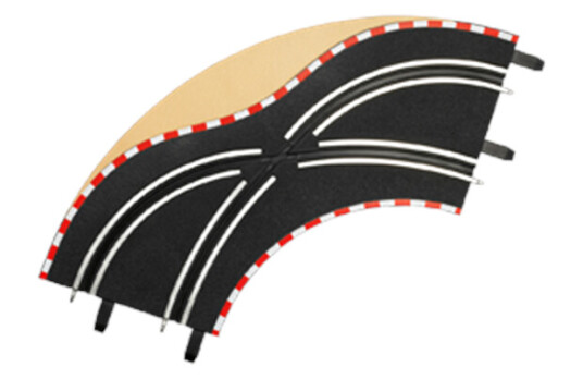 Carrera Digital 143 Lanechange Curve 1/90 dgr.