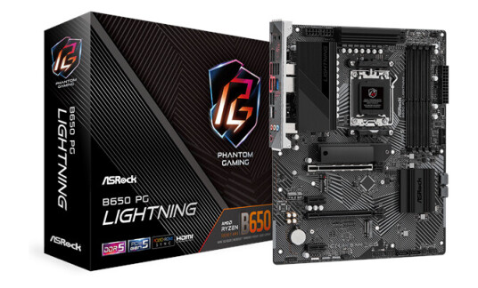 ASRock B650 PG Lightning ATX Hovedkort med AMD AM5 Sokkel og DDR5 RAM ASRock B650 PG Lightning ATX Hovedkort med AMD AM5 Sokkel og DDR5 RAM