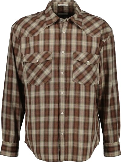 Gant Rel Rodeo Check Shirt CARAMEL BROWN S