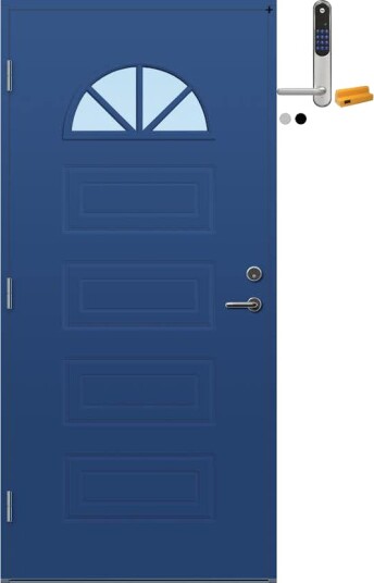 Ytterdør Bygg1 Fevik med Yale Doorman Classic Home