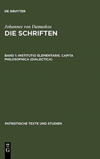 Institutio Elementaris. Capita Philosophica Dialectica