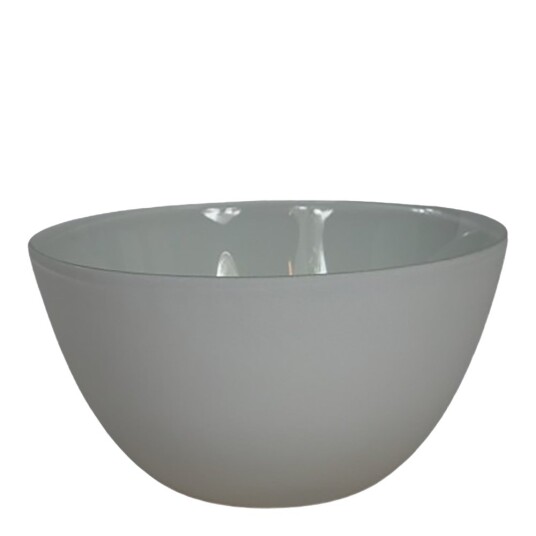 Nybro Crystal   Happy skål 21 cm marängvit
