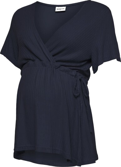 Mamalicious Mltrinity Tess Ss Jrs Top 2F Navy M