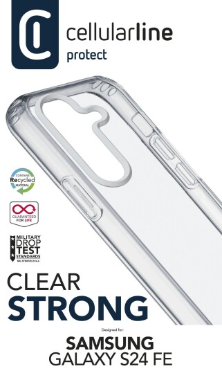 Cellularline Clear Strong Case fr Samsung S24 FE