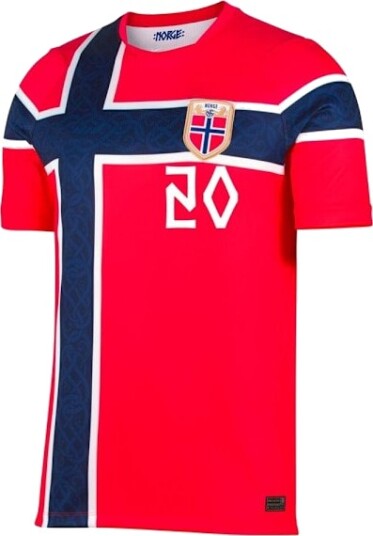 2026 World Cup Norge landslag hjemmedrakt+shorts+sokker nr. 20 Nusa