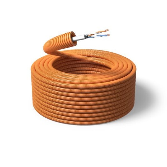 PM FLEX ELQXB Telekabel forhåndslagt, 16 mm x 100 m, 2 x 2 x 0,5 mm²