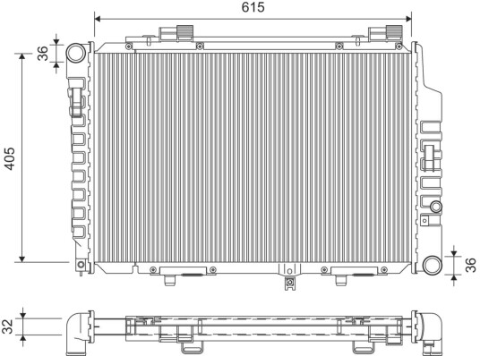 VALEO 701427 Radiator motorkjøling VALEO 701427 Radiator motorkjøling