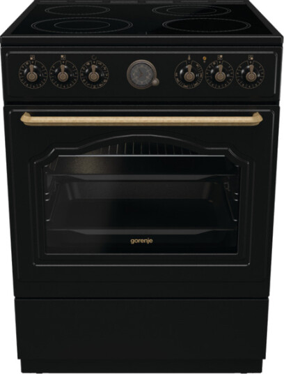 Gorenje 60cm Glasskeramisk Komfyr med Varmluft og AirFry GECS6B70CLB
