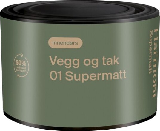 Harmoni Fargeprøve Supermatt Hvit Base 0.45 l